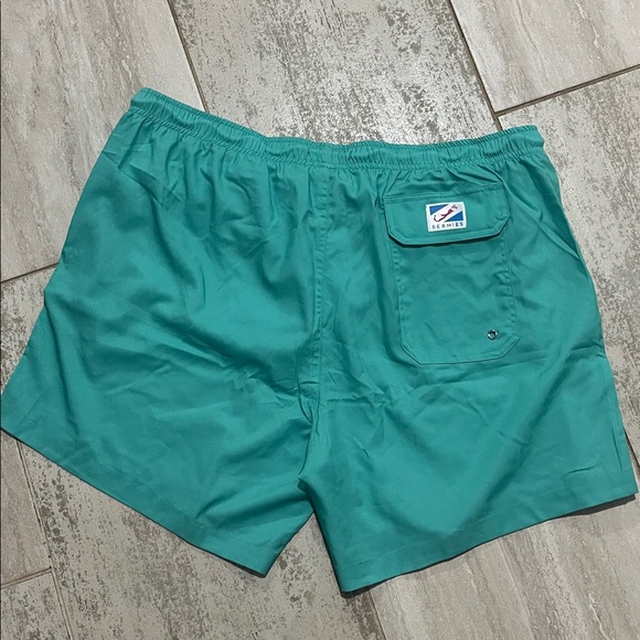 Teal Men's Swim Trunks - Picture 3 of 4